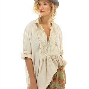 Stripped Cotton Cordelia Night Shirt